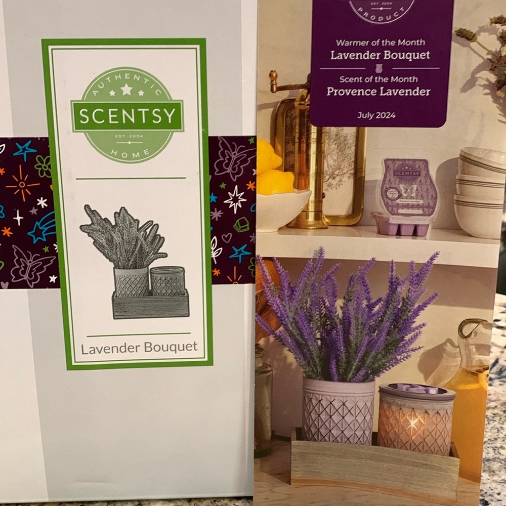 Brand new Scentsy warmer. Lavender Bouquet. Never out of box